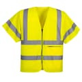 Miniatyrbilde 1 av 2: Portwest Mens Band & Brace Zip Front Short-Sleeved Hi-Vis Vest