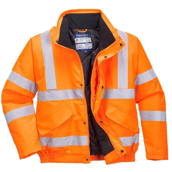 Portwest Bomberjacka för män i Hi-Vis Safety Bomber Jacket