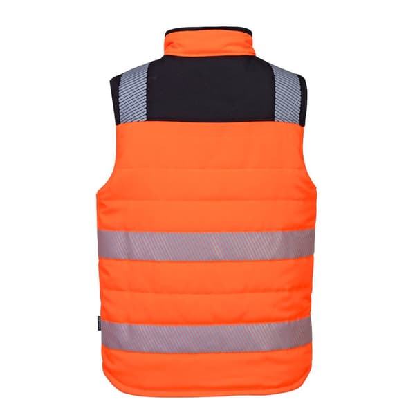 Portwest Mens PW3 Reversible Hi-Vis Safety Body Warmer
