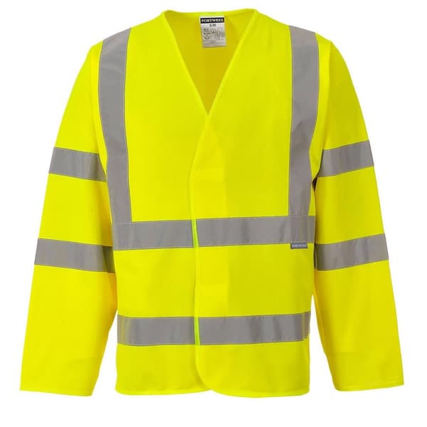 Portwest Mens Band & Brace High-Vis Long-Sleeved Jacket