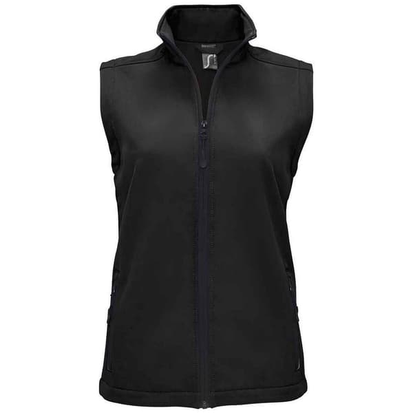 SOLS Womens/Ladies Race Softshell Gilet Black S