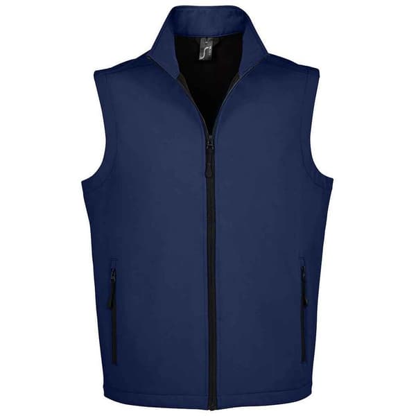 SOLS Mens Race Softshell Body Warmer French Navy M