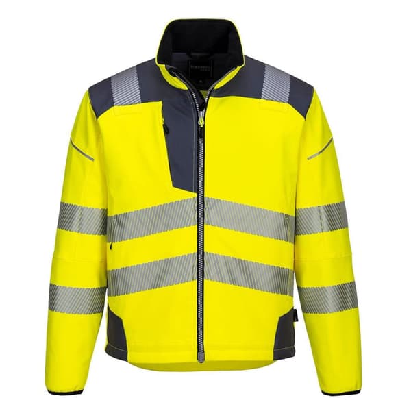 Portwest Mens PW3 Softshell Hi-Vis Jacket