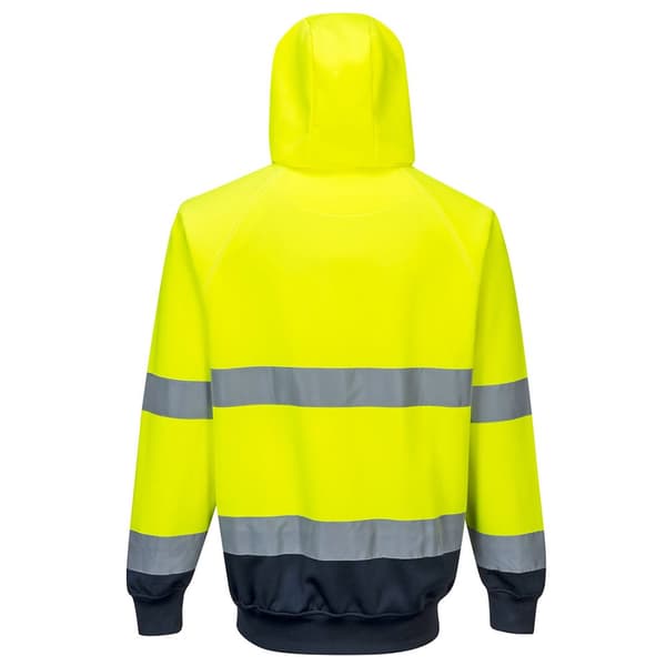 Portwest Mens B316 Kontrast Hi-Vis Hoodie