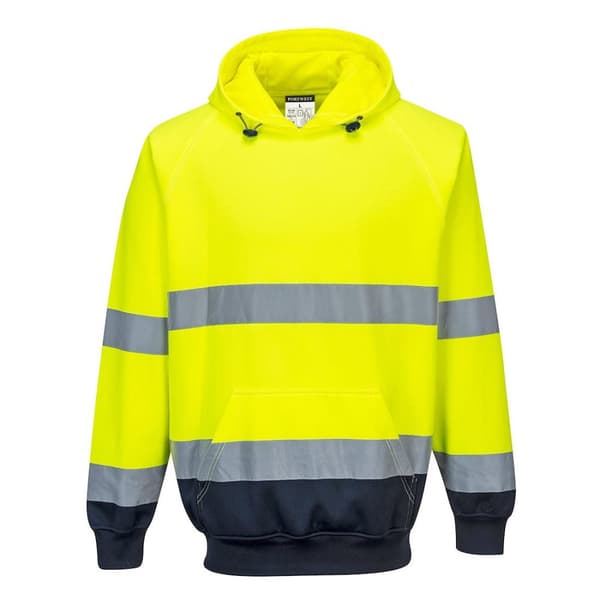 Portwest Mens B316 Kontrast Hi-Vis Hoodie