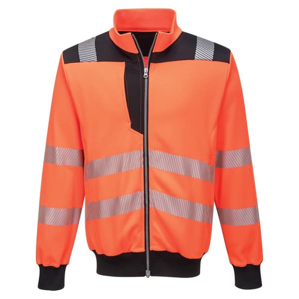 Portwest PW3 Hi-Vis-säkerhetströja med full dragkedja för män
