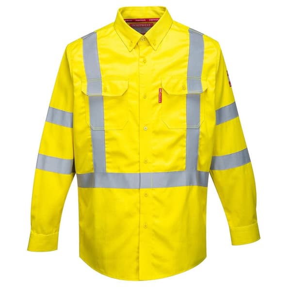 Portwest Bizflame Hi-Vis flammebestandig skjorte til mænd