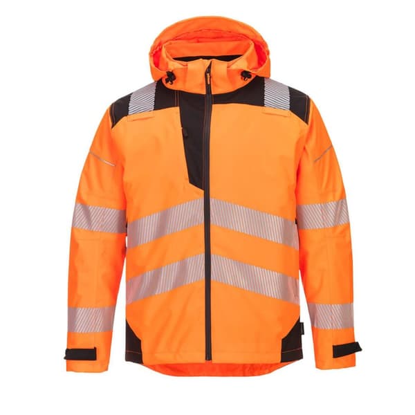 Portwest PW3 Hi-Vis sikkerheds-vandtæt jakke til mænd