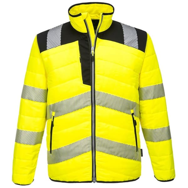 Portwest Mens PW3 Hi-Vis Padded Jacket