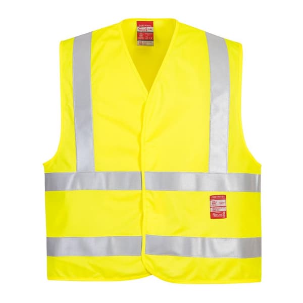 Portwest Flamresistent Hi-Vis väst för män Yellow XXL-3XL