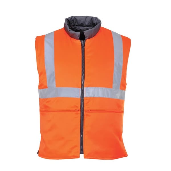 Portwest Mens Reversible Hi-Vis Body Warmer