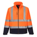 Miniatyrbilde 1 av 2: Portwest Mens Contrast High-Vis Soft Shell Jacket