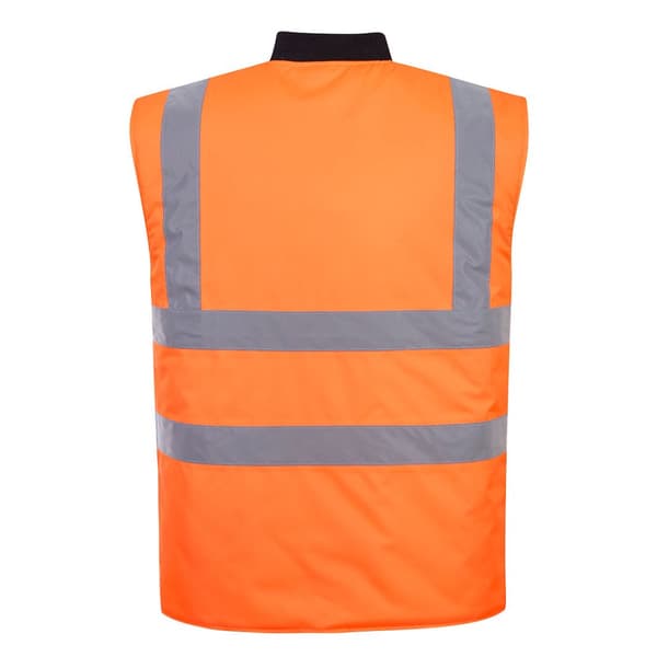 Portwest Mens Reversible Hi-Vis Safety Body Warmer