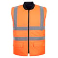 Miniatyrbilde 1 av 2: Portwest Mens Reversible Hi-Vis Safety Body Warmer