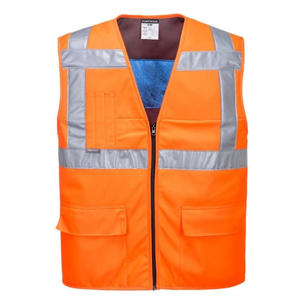 Portwest Unisex High-Vis-kølende vest til voksne Orange XXL-3XL