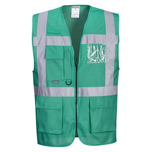 Portwest Unisex Vuxen Iona Executive Hi-Vis Vest Bottle Green S