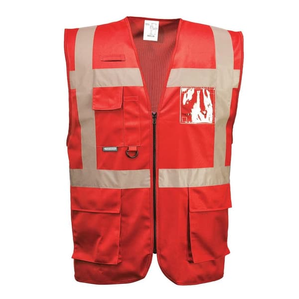 Portwest Unisex Adult Iona Executive Hi-Vis Vest Red S