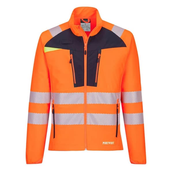 Portwest Mens Hi-Vis Safety Base Layer Top Orange/Black XL