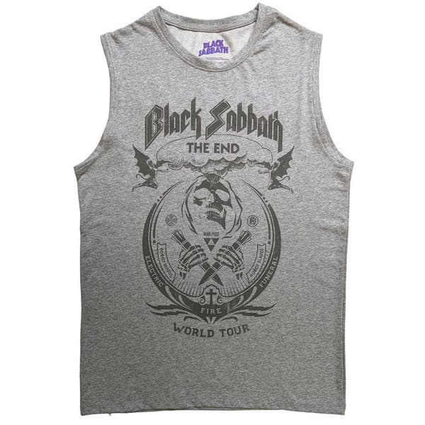 Black Sabbath Tank Top Muscle T Shirt The End Mushroom Cloud Official Unisex