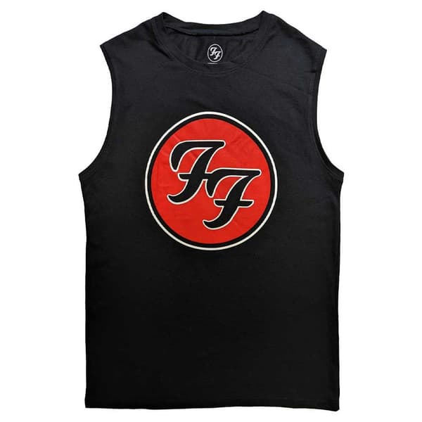 Foo Fighters Tank Top Muscle T Shirt FF Band  Logo Official Unisex Black