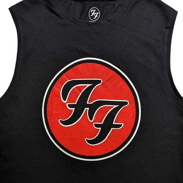 Foo Fighters Tank Top Muscle T Shirt FF Band  Logo Official Unisex Black