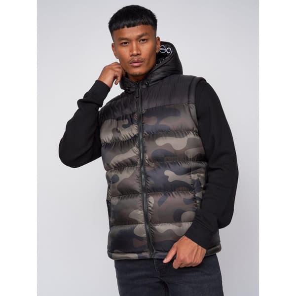Crosshatch Stanfield Camo Gilet med huva för herrar Forest Camo L