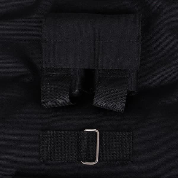 Rootz 20kg Træningsvest - Vægtvest - Justerbar - Træningsfitness - Oxford - Jern - Sort - 36x52cm