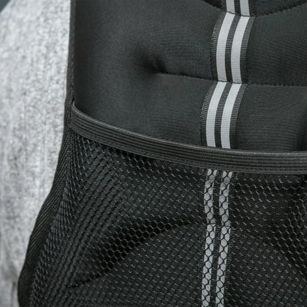 Rootz Weight Vest - 10 kg Justerbar til vægttransformation Styrke - Træningsmand/kvinde - Oxford stof - Metal Sand - Sort - 40 x 35 cm