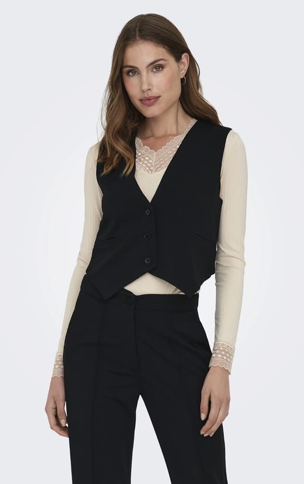 Jacqueline - jdyGeggo Waistcoat Svart S