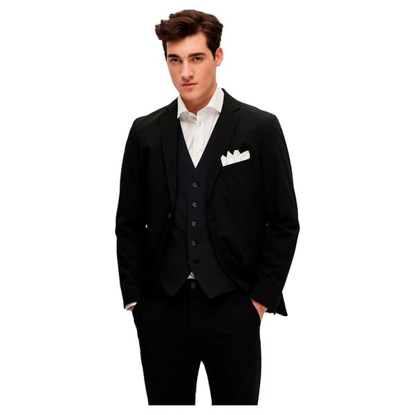 Selected Väst Liam Slim Fit Svart 46 Man