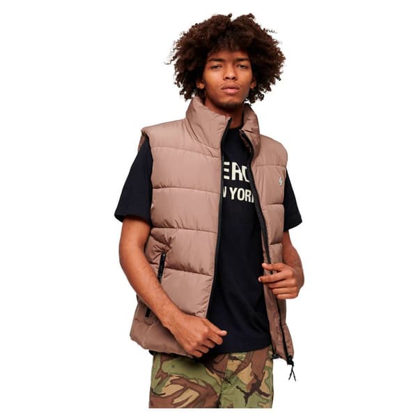 Superdry Väst Sports Brun M Man