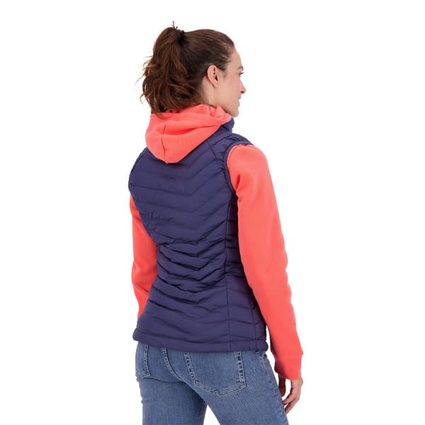 Columbia Vest Powder Lite Blå S Kvinde