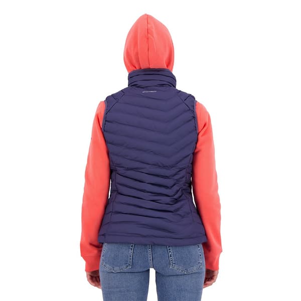 Columbia Vest Powder Lite Blå S Kvinde