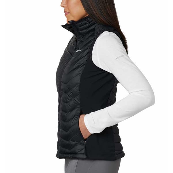 Columbia Vest Powder Pass Sort M Kvinde
