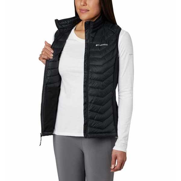 Columbia Vest Powder Pass Sort M Kvinde