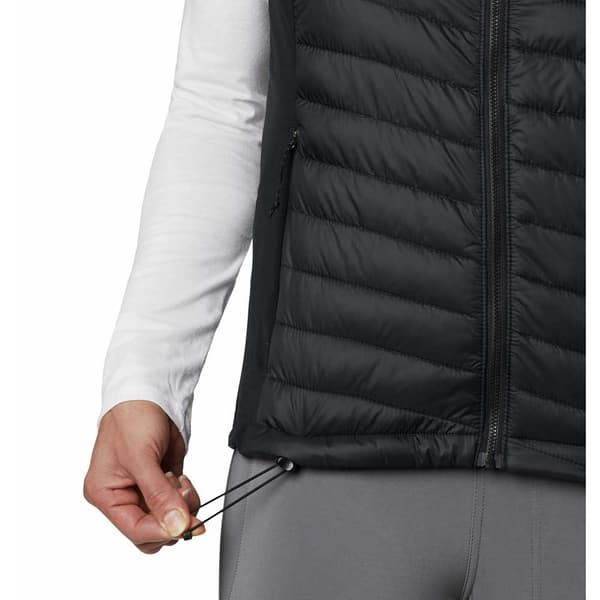 Columbia Vest Powder Pass Sort M Kvinde