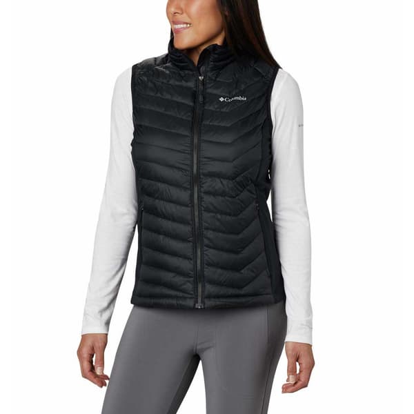 Columbia Vest Powder Pass Sort M Kvinde