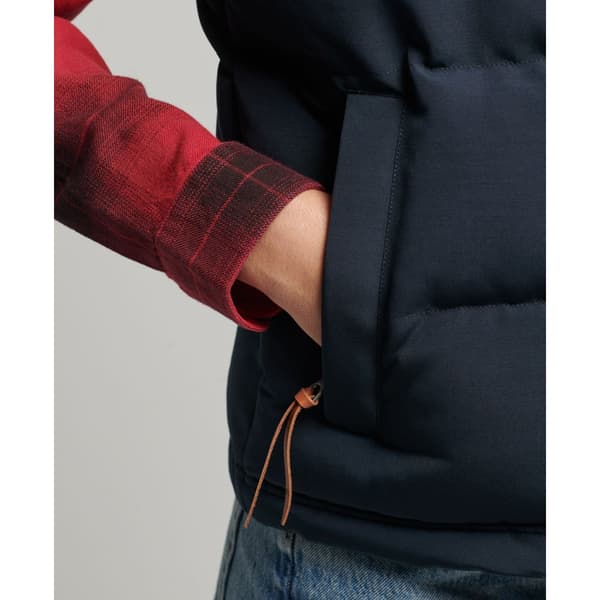 Superdry Väst Vintage Everest Faux Fur Blå M Kvinna