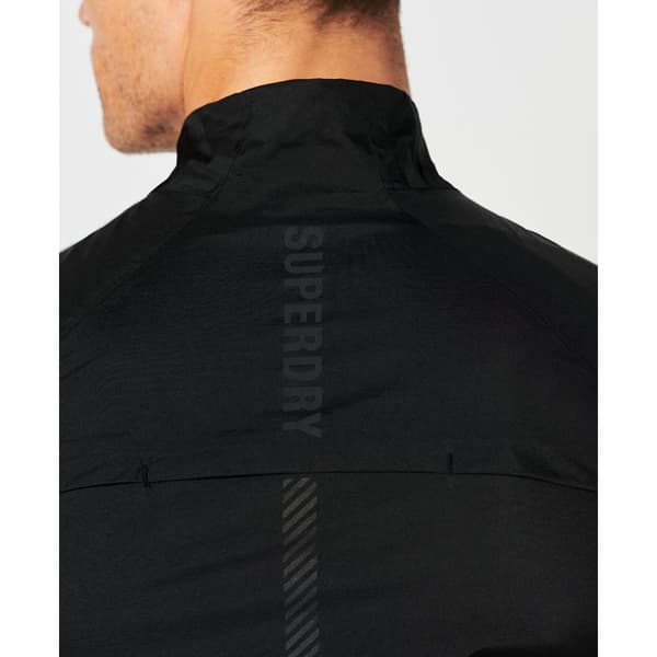 Superdry Run Lw Wind Gilet Sort S Mand
