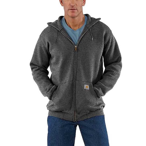 Carhartt Loose Fit Sweatshirt Med Fuld Lynlås K122 Grå XL