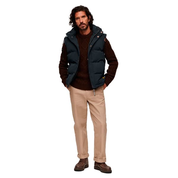 Superdry Dunväst Everest Blå M Man