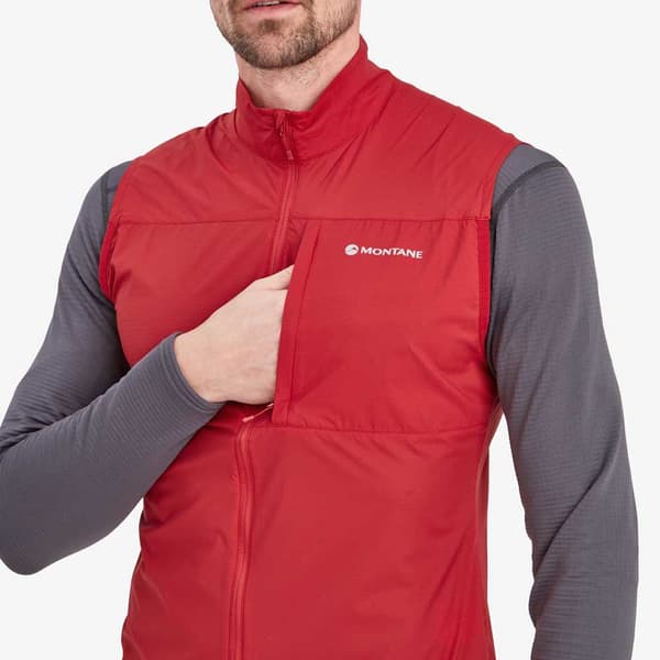 Montane Väst Feather Lite Röd XL Man