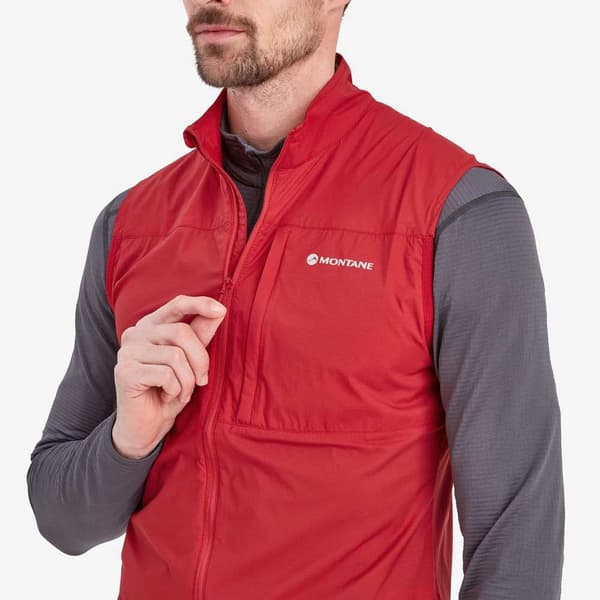 Montane Väst Feather Lite Röd XL Man