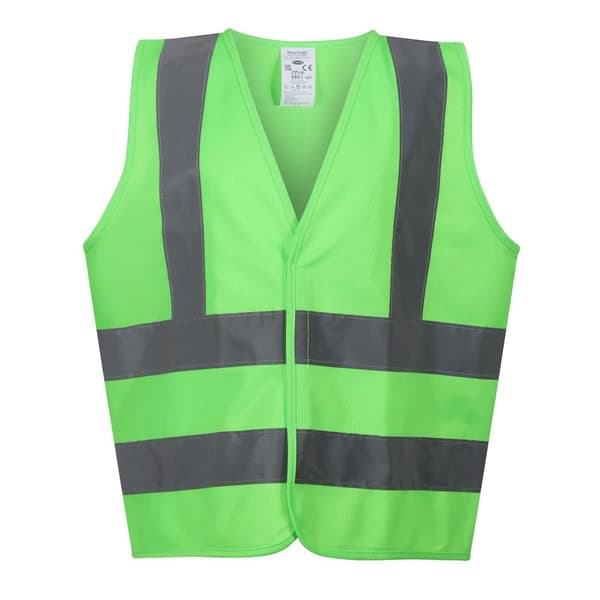 Regatta Barn/Kids Hi-Vis väst Fluro Green 34in
