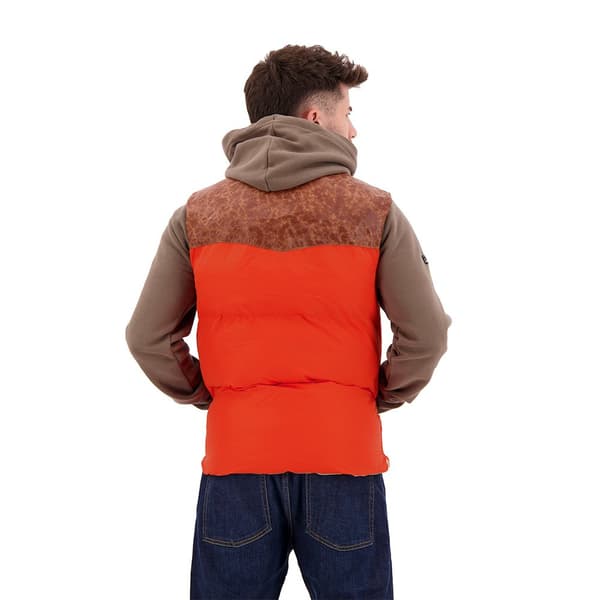 Superdry Lädermixväst Mountain Orange L Man