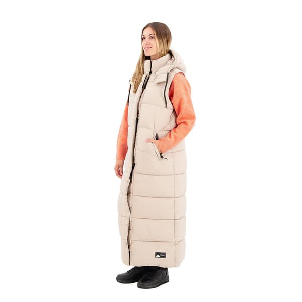Superdry Dunväst Ripstop Longline Beige S Kvinna
