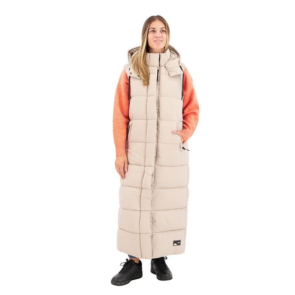 Superdry Dunväst Ripstop Longline Beige S Kvinna