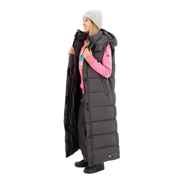 Superdry Dunväst Ripstop Longline Grå XS Kvinna