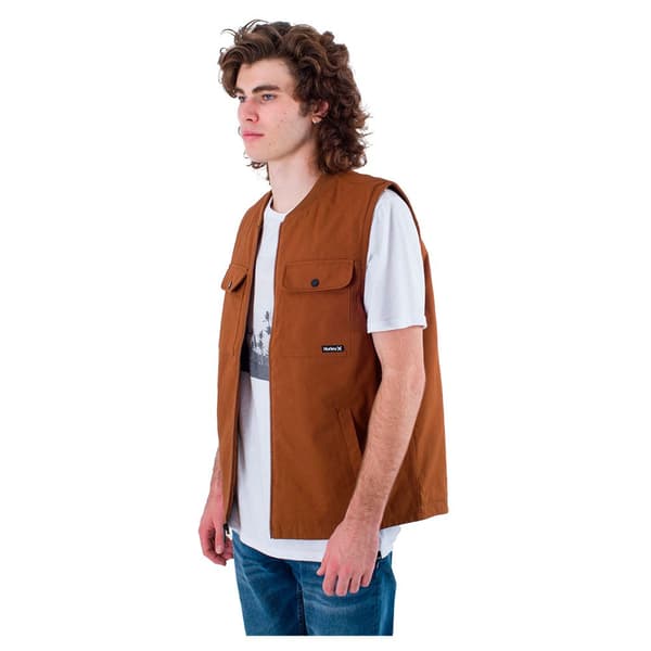 Hurley Vest Chip Worker Brun M Mand