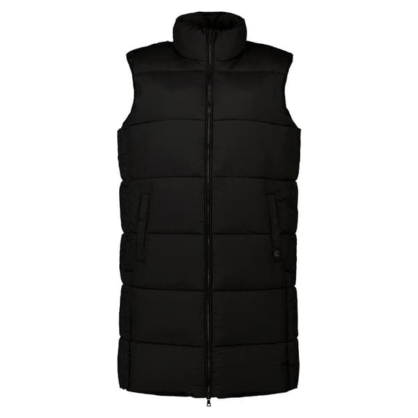 Superdry Väst Studios Longline Quilted Svart 2XS Kvinna